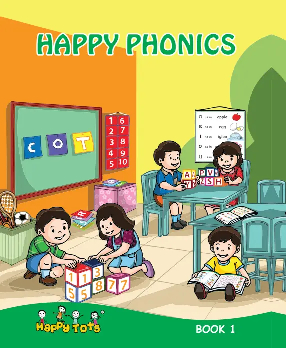 Happy Phonics Book - Junior Kindergarten Books - Junior kg Books list - Kids book | VBH Publishers