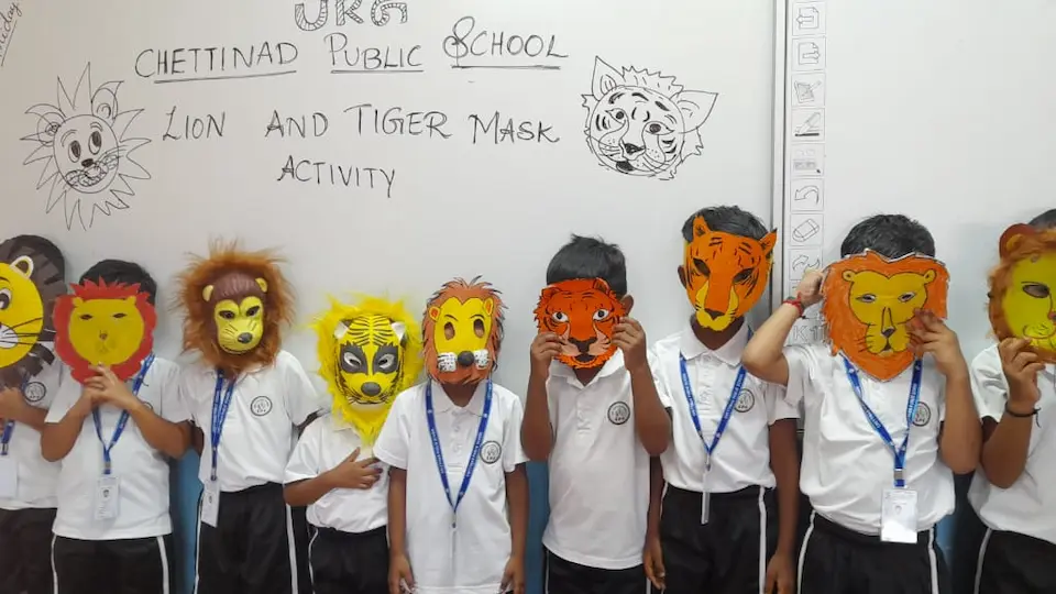 Chettinad Public School Karaikudi - Kids Activities VBH Publisher - Best Kids Book Publisher | Lion & Tiger Mask Activities
